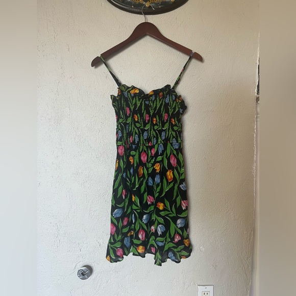 Urban Outfitters Sabrina Gauze Smocked Mini Dress - Picture 6 of 13